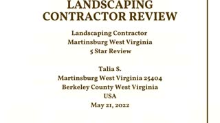 Landscape Martinsburg West Virginia 5 Star Video Review