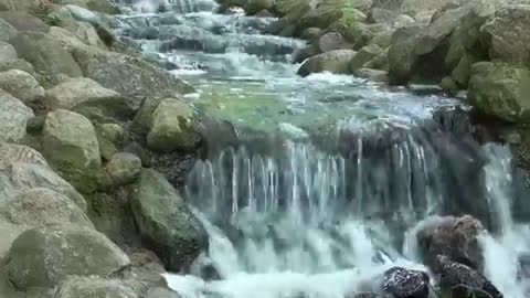 Beautiful waterfall stock video || waterfall sounds for sleeping