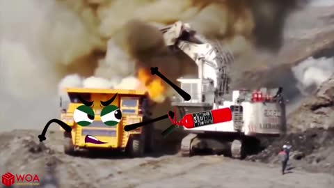 Biggest Monster Truck Crushing Car | Dump Truck Bad Operator Skill | Woa Doodles