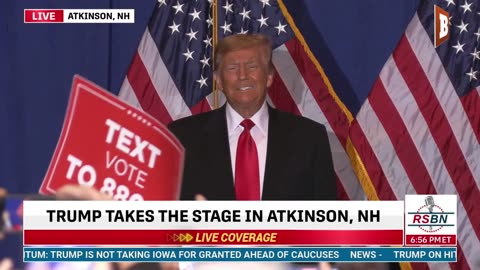 LIVE: Donald Trump Delivering Remarks in Atkinson, NH...