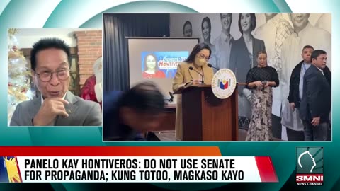 Panelo kay Hontiveros: Do not use Senate for propaganda; Kung totoo, magkaso kayo