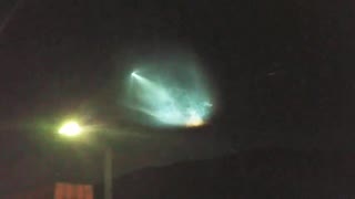 SpaceX Rocket Launch Lights up Sky