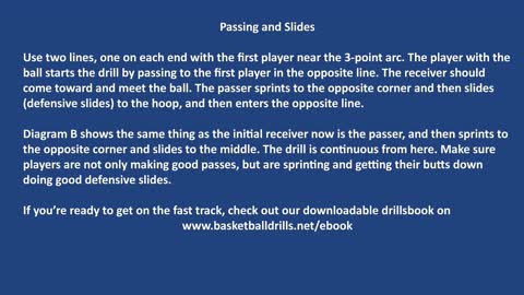 Basketball Drills - Passing and Slides