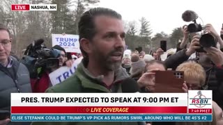 RSBN-FULL INTERVIEW: Matthew interviews Donald Trump Jr. in New Hampshire - 1/22/24