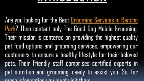 Best Grooming Services in Rancho Park