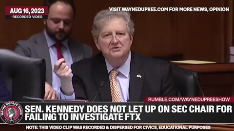 Kennedy Is Over The Target With This Questioning