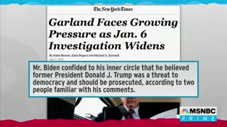 MSNBC Host Wants Garland Fired For Not Prosecuting Trump