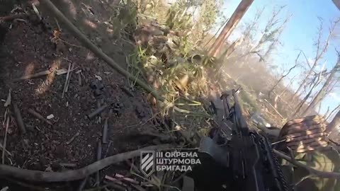 New Footage from a Ukrainian Machine Gunner on the Front Lines Near Bakhmut