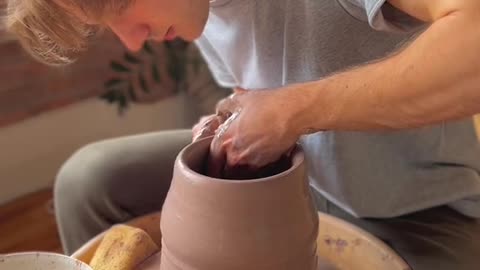 Making a jar to fill with the tears of my own failures #pottery #asmr #satisfying