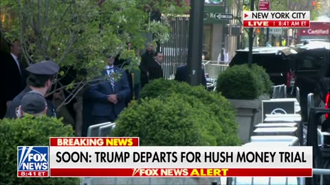 🚨BREAKING: Donald Trump heads to court in the first #TrumpTrial case in New York