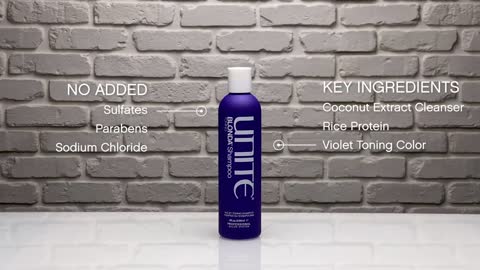 Try UNITE Hair’s Non-Toning Daily Purple Shampoo and Conditioner for Blondes
