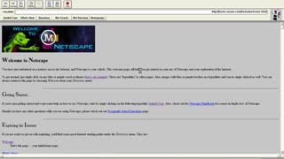 Netscape Navigator 0.91 (10/1994) on Windows XP!