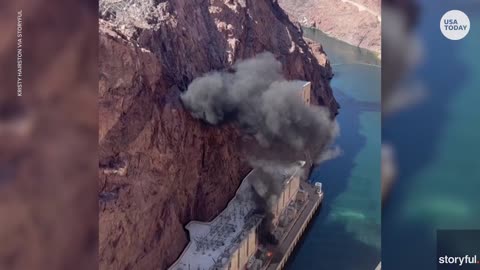 Electrical transformer explodes, startles visitors at Hoover Dam