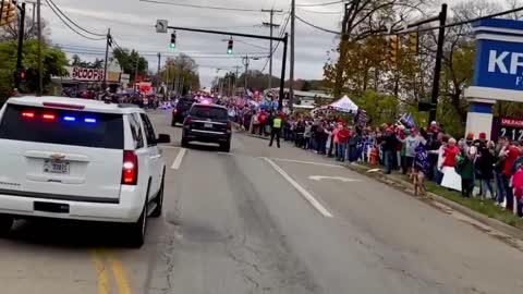 Trump on his way - MAGA rally