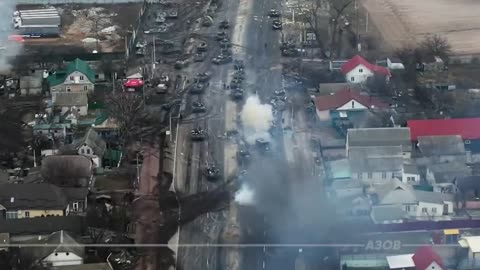 Ukrainian troops attacked 41 Russian tanks, video.