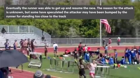 Florida HS Runner gets sucker punched during 1600 race