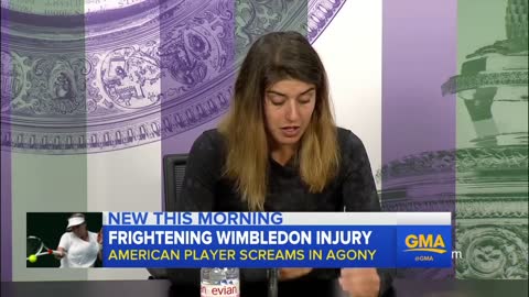 US tennis star collapses mid-match at Wimbledon