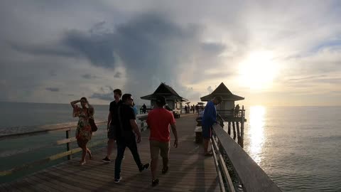 Naples FL Pier Sunset August 7th 2021