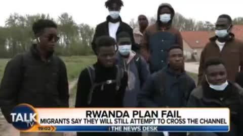 Africans in Calais even if they are sent to Rwanda to be processed, they'll just come back.