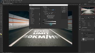Realistic Perspective Text in Photoshop - How To Paint Text On A Road in Photoshop
