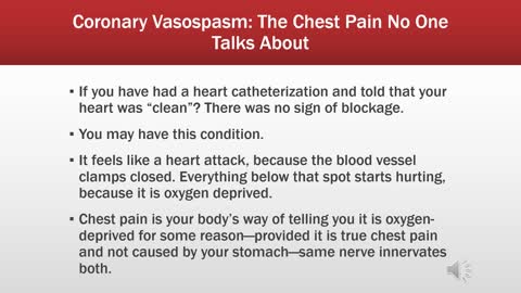 Coronary Vasospasm: A Different Kind of Chest Pain