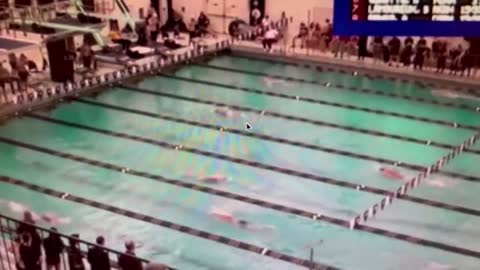 Trans swimmer “Lia” Thomas crushing all of the female competitors by 40 seconds