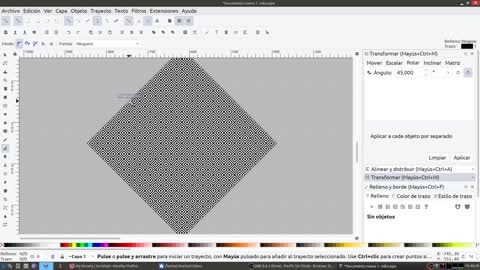 Inkscape: Patrones geométricos - 001
