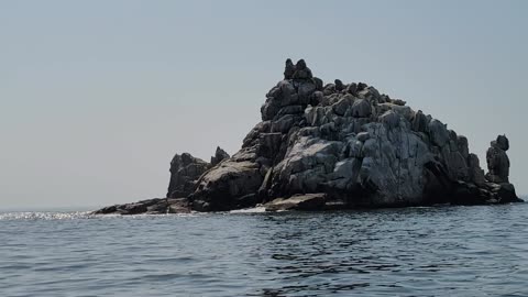 A mysterious rock island