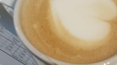 Coffee latte with milk