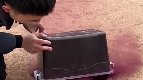 What happens if you trap smoke in a box?