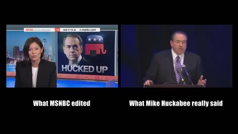 MSNBC Incites Anger Against Huckabee With Another Edited Video Clip