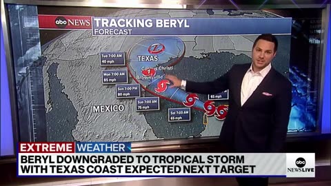 US couple riding out Hurricane Beryl during vacation in Mexico