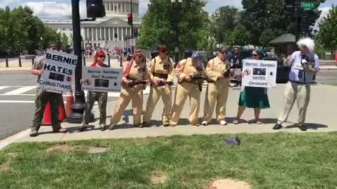 Bernie Sanders Raves At U.S. Capitol Parody