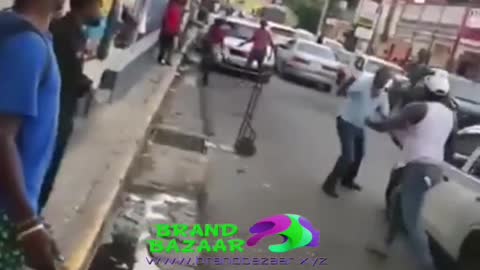 Machete Fight Between Two Jamaican Cab Drivers