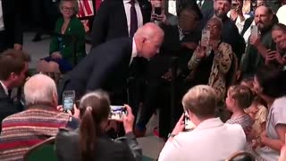 Biden Makes a Beeline for Two Little Girls in Middle of Speech to Promise Them Ice Cream
