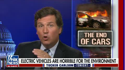 Tucker Carlson Smokes Gas Vehicle Ban And Environment Concerns