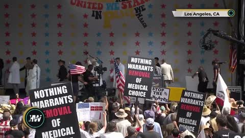 DEFEAT THE MANDATES’, FROM GRAND PARK, Los Angeles CA