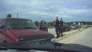 Crazy Police Pursuit Of Pick Up Truck Goes Wrong Way On Highway... PIT