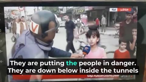 This girl in Gaza tells the truth to a surprised pro-Hamas reporter