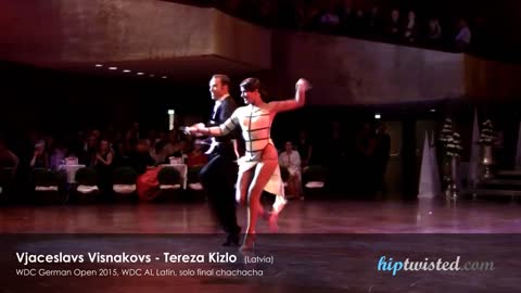 Vjaceslavs Visnakovs - Tereza Kizlo, WDC German Open 2015, WDC AL Latin, final - chachacha