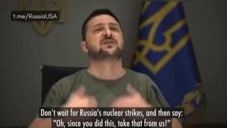 Zelensky just asked NATO to start a Nuclear War with Russia. This is fucking INSANE!. War Lord Zelensky not dictating NATO to start Nuke war with preemptive strike. He has Biden and the rest of them by the balls with something Zelensky demanding his bribe