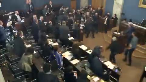 Georgian Parliament chaos #Georgia #parliament