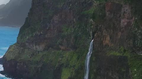 Amazing waterfall scenario