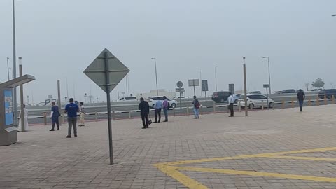 Foggy weather in Doha Qatar