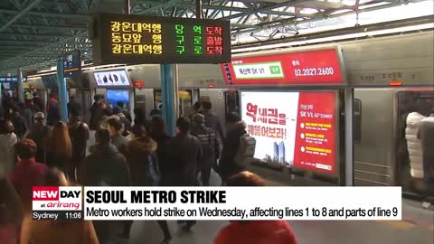 Seoul metro strike on Wednesday, expect delays during daytime operations