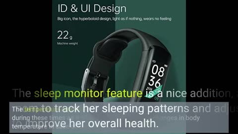Buyer Comments: Fitness Tracker with Blood Pressure Heart Rate Sleep Monitor Temperature Monito...
