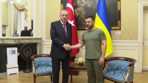 Zelensky meets Turkish President Erdogan in Lviv