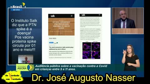 Dr. José Augusto Nasser fala sobre a vacinação de crianças em Audiência Pública em Brasília - DF