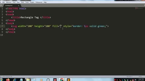 Rectengal tag in HTML5