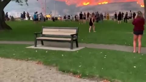 My friend sent me this in Kelowna #Kelowna Canada, fire everywhere!